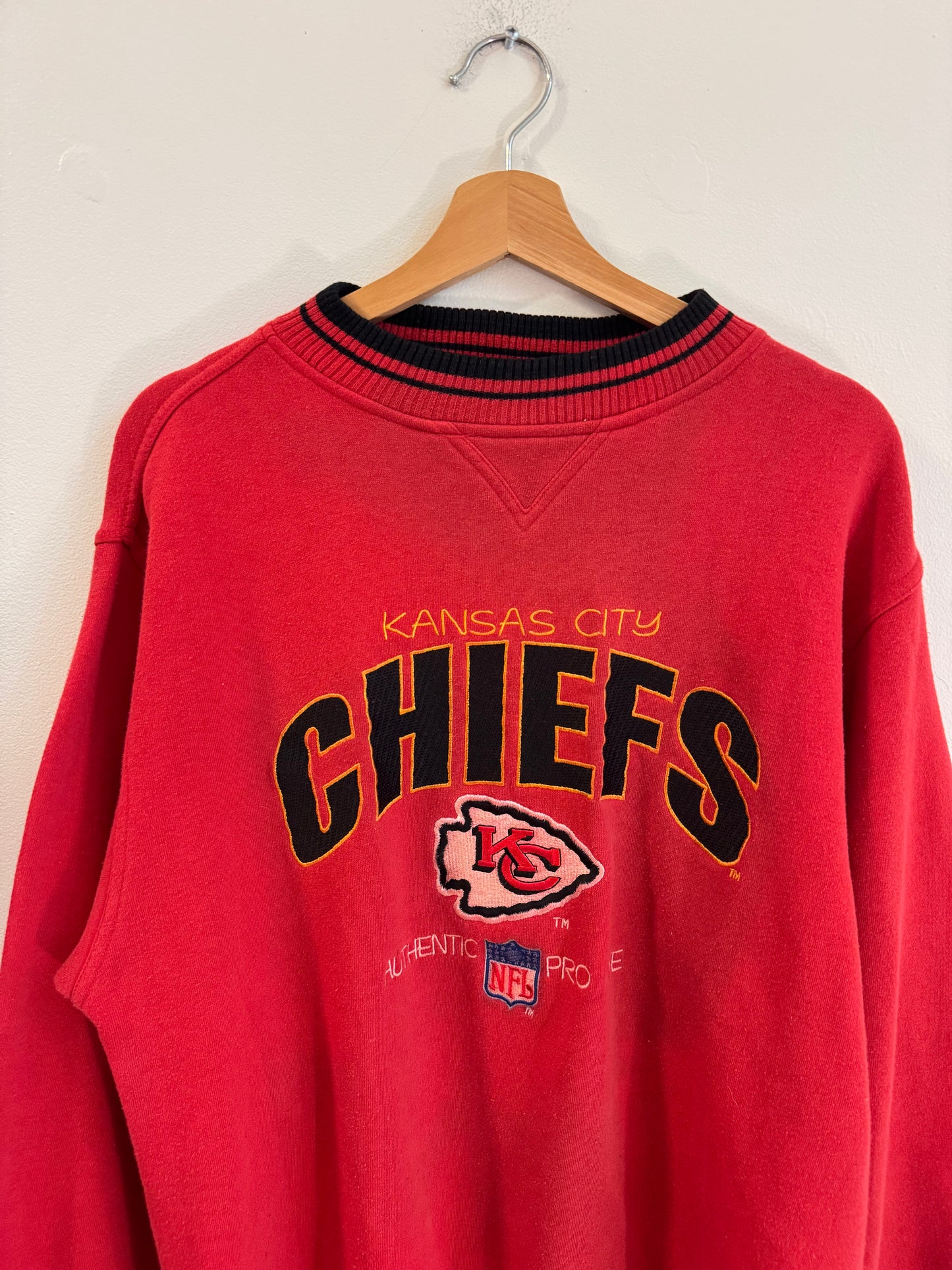 1990s Kansas City Chiefs Logo Athletic Pro Line Crewneck (XL)