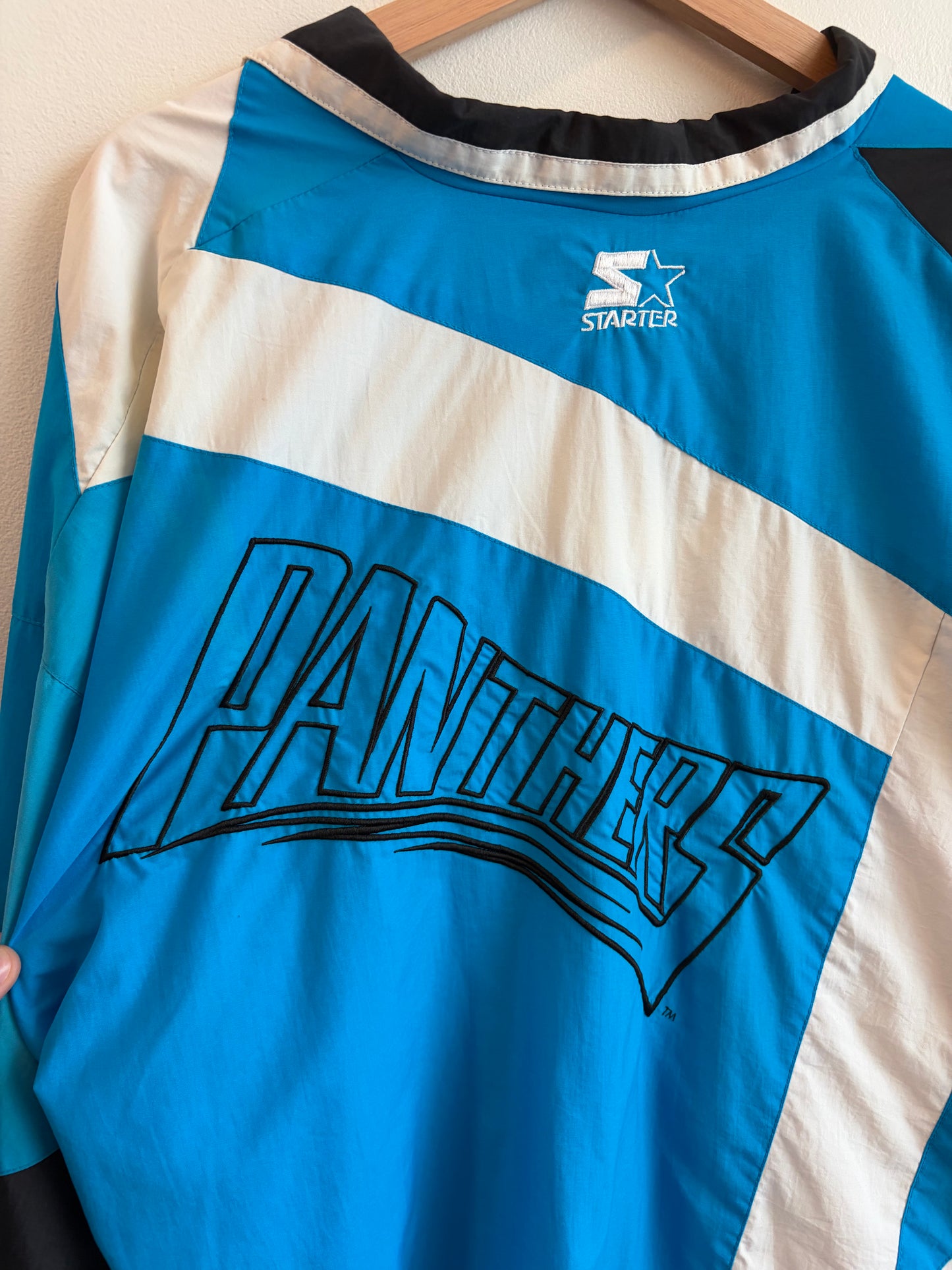 90s Carolina Panthers Pro Line Starter Blue Windbreaker (XL)