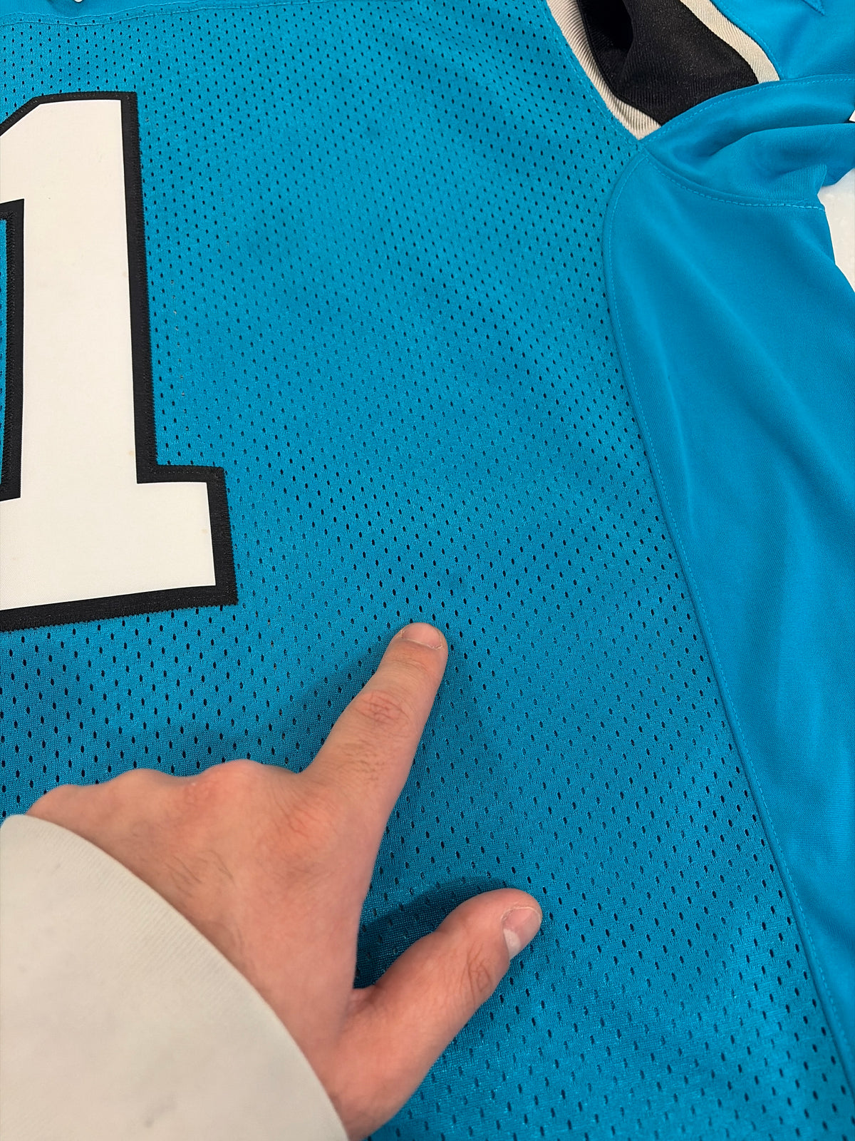 2016 Carolina Panthers Cam Newton Nike Blue Stitched Jersey (M)