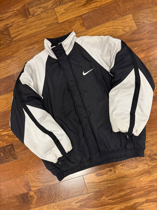 90s Nike Big Swoosh Puffer Jacket (L)