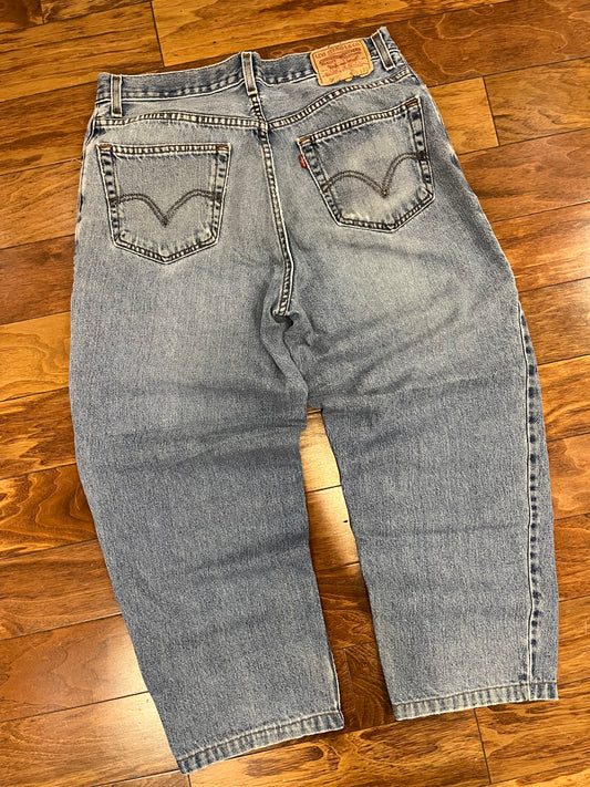 00s Levi's 560 Faded Wash Blue Jeans (34 x 28)