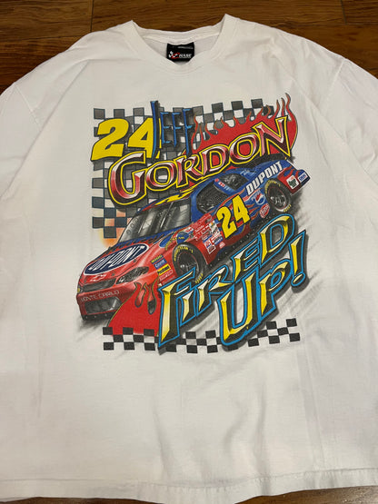 2001 Jeff Gordon Flames Double Sided Tee (L)