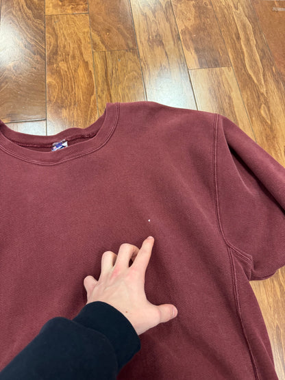 00s Champion Reverse Weave Essential Maroon Crewneck (XL)