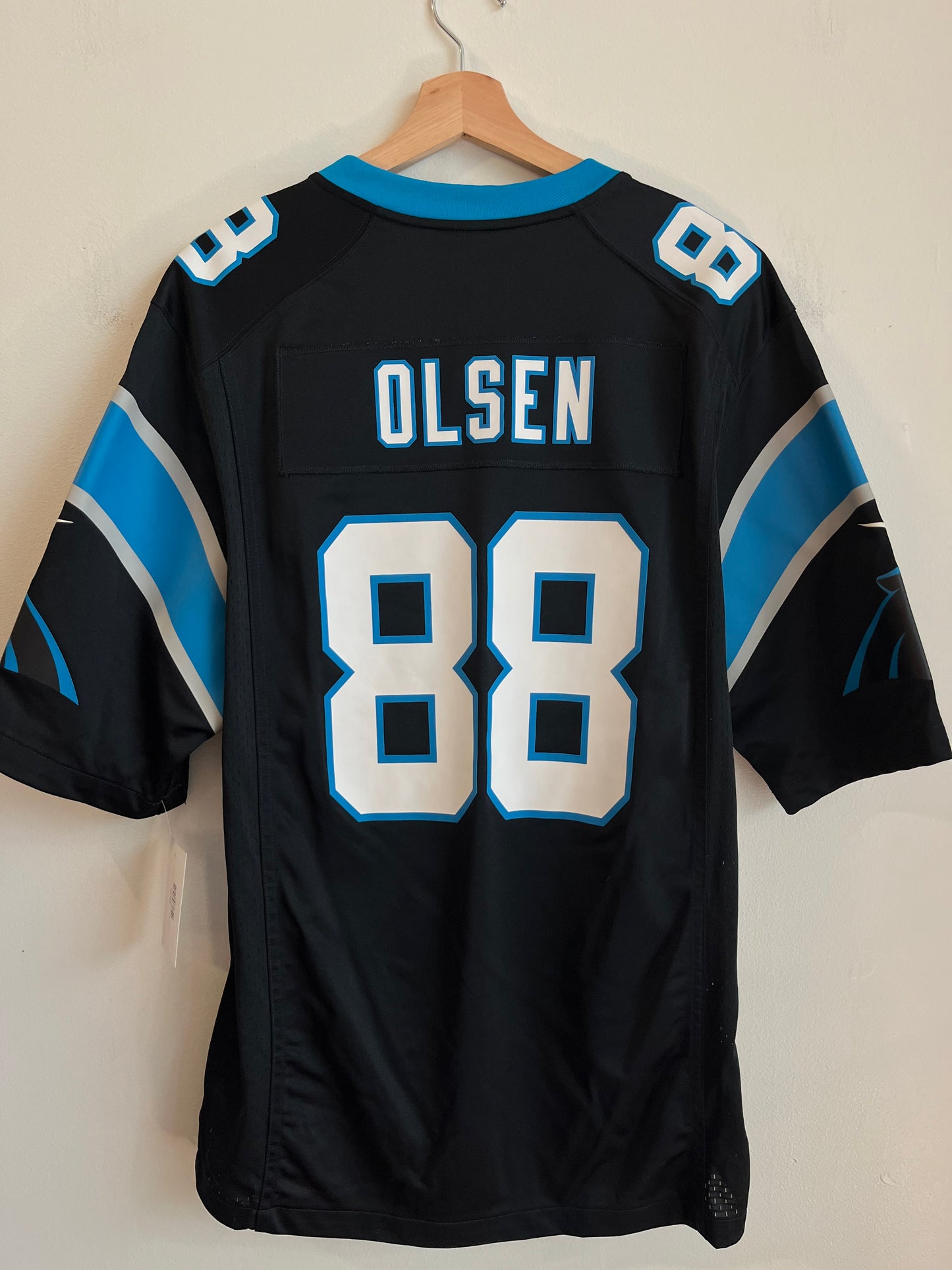2010s Carolina Panthers Greg Olsen Nike Home Jersey (L)