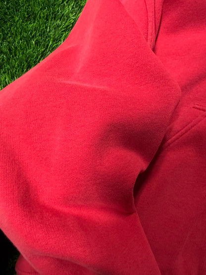 90s Nike Center Swoosh/SO Red Hoodie (M)
