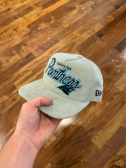 Carolina Panthers Script Spell Out Corduroy 25 Seaons Hat (OS)