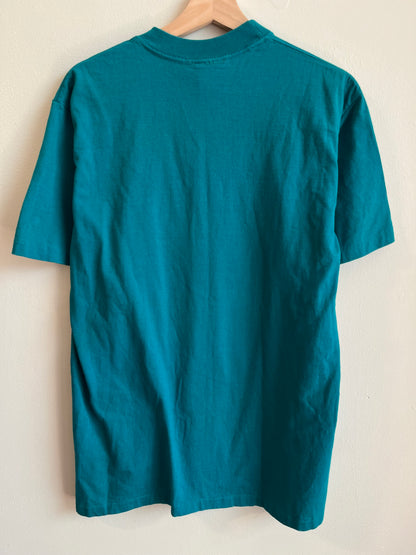 90s Charlotte Hornets Teal Home Team Tee (L)