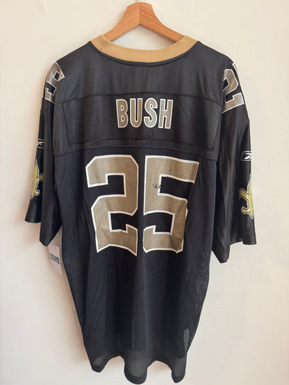2000s New Orleans Saints Reggie Bush #25 NFL Reebok Jersey (L)
