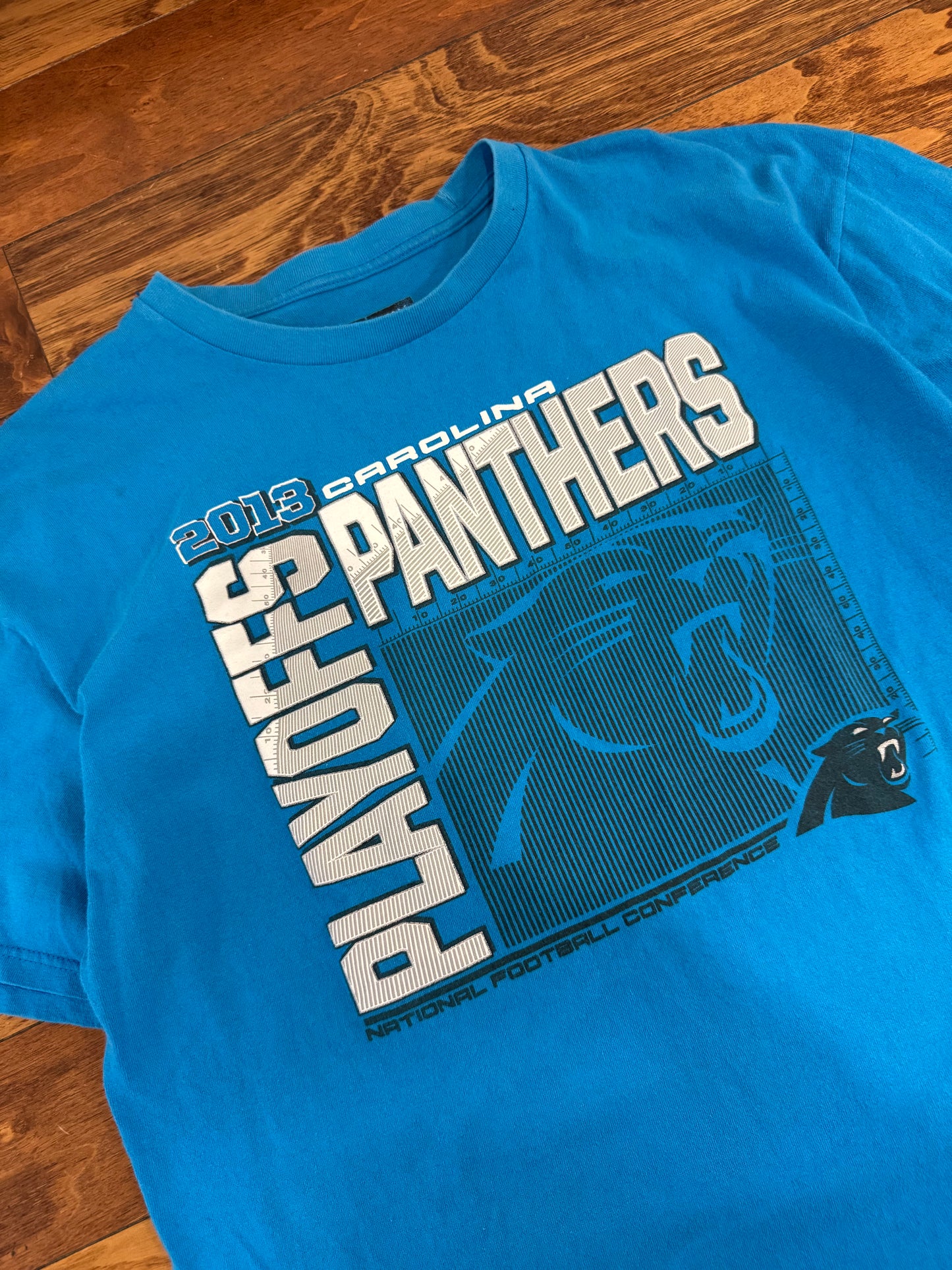 2013 Panthers Playoffs Blue Tee (XL)
