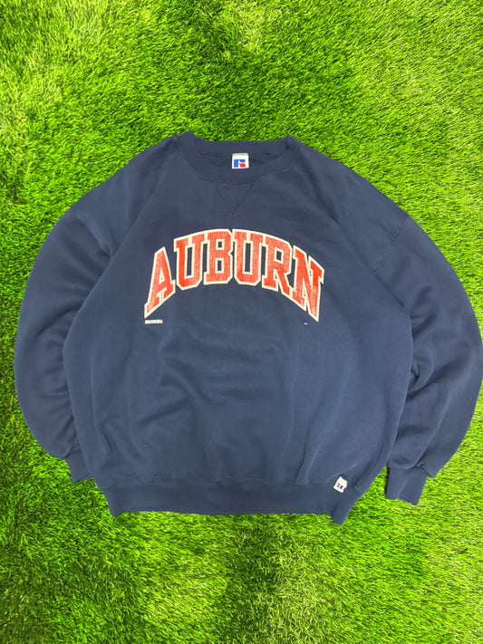90s Auburn University Russell Athletics Made in U.S.A Vintage Crewneck (XXL)