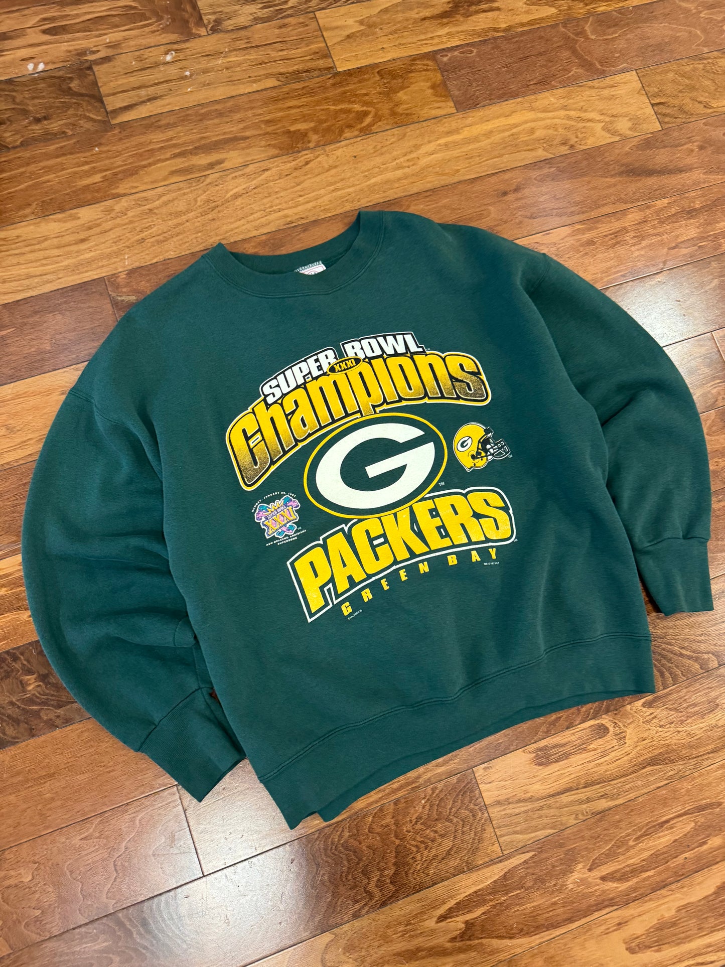 1997 Green Bay Packers Super Bowl Champions Crewneck (XL)