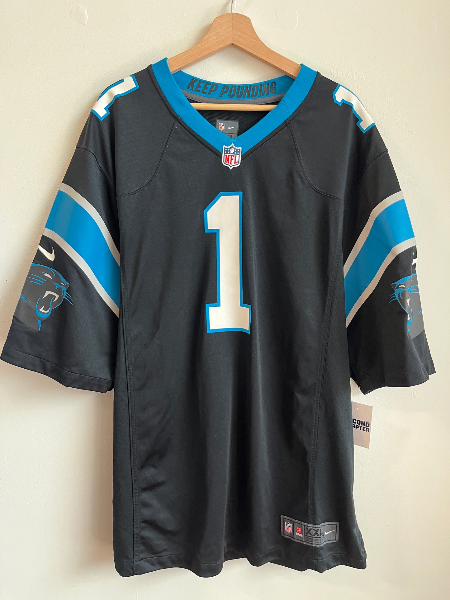 2010s Carolina Panthers  Cam Newton Home Nike Jersey (XXL)