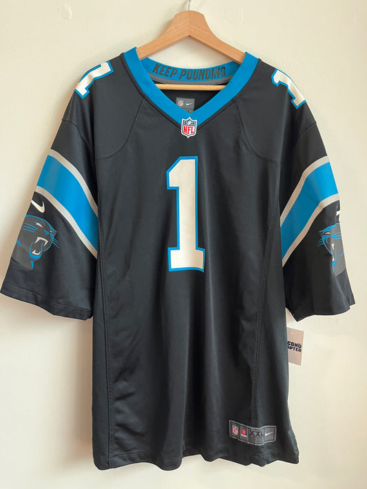 2010s Carolina Panthers  Cam Newton Home Nike Jersey (XXL)