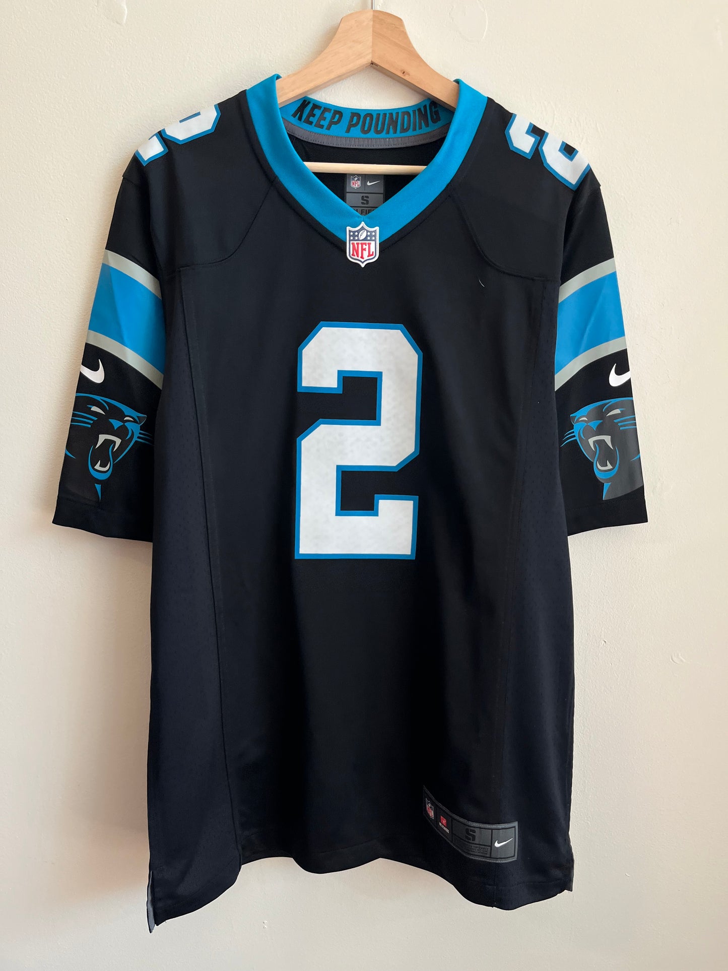 00s Carolina Panthers DJ Moore Home Nike NFL Jersey (S)