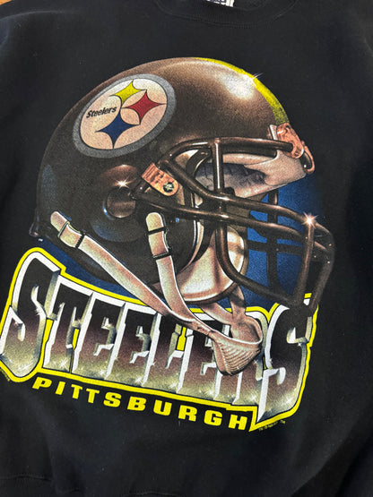 1998 Pittsburgh Steelers Helmet Graphic Crewneck (XXL)