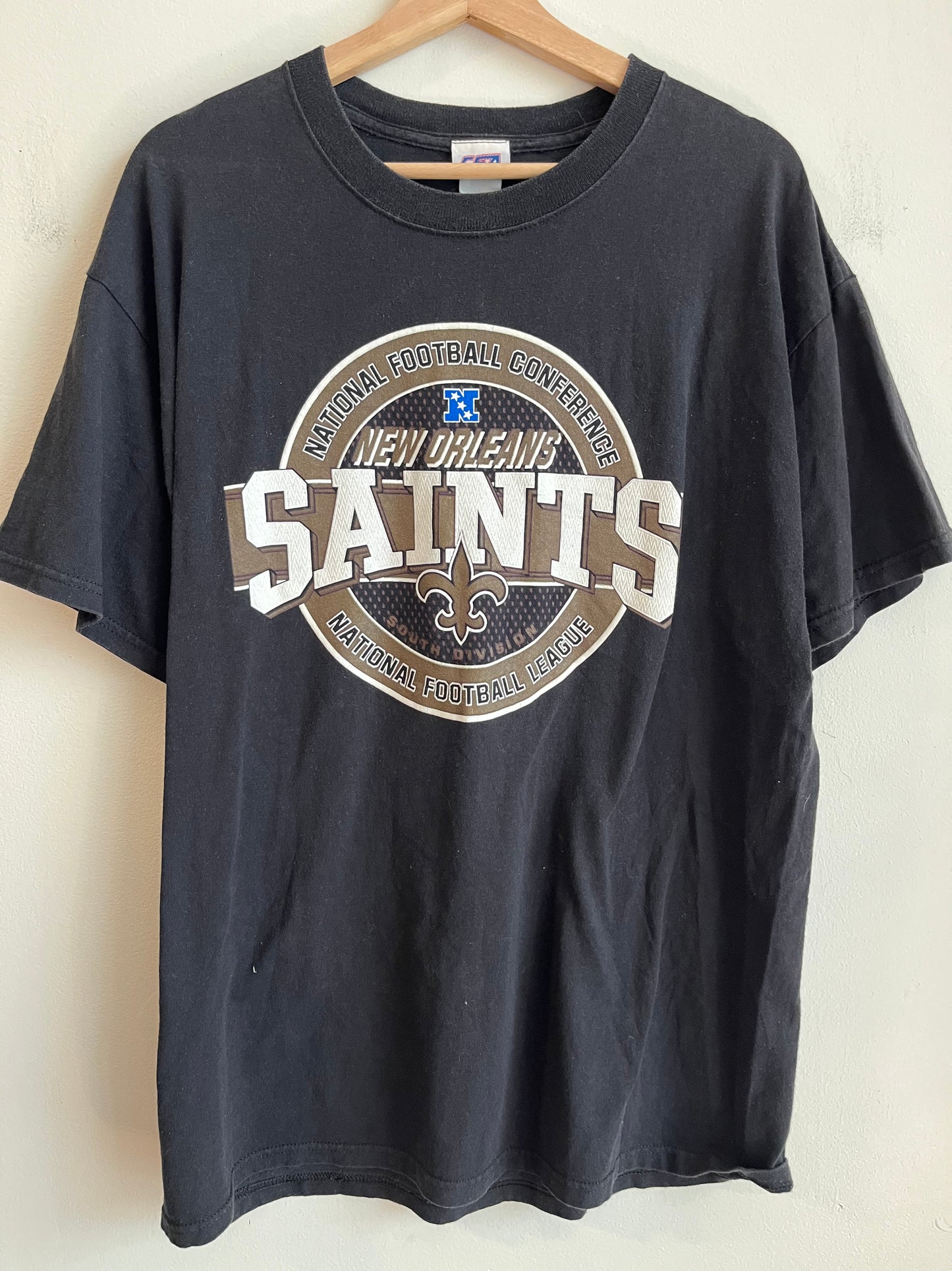 00s New Orleans Saints Black Tee (L)