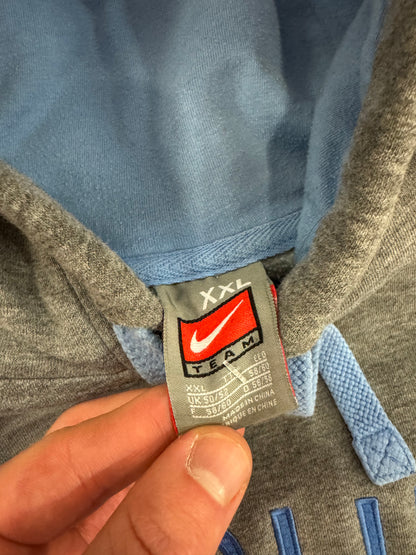 00s UNC Center Swoosh Two Toned Vintage Nike Hoodie (XXL)