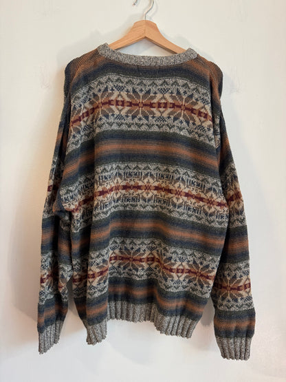 90s Van Heusen Multi-Color Striped Essential Sweater (XL)