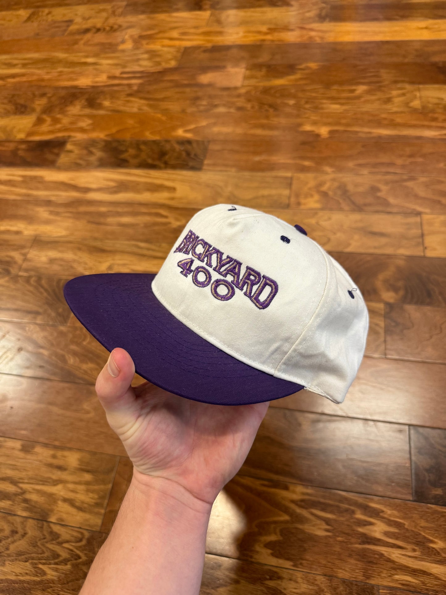 90s Brickyard 400 Winston Hat Two Toned Nascar Hat (OS)