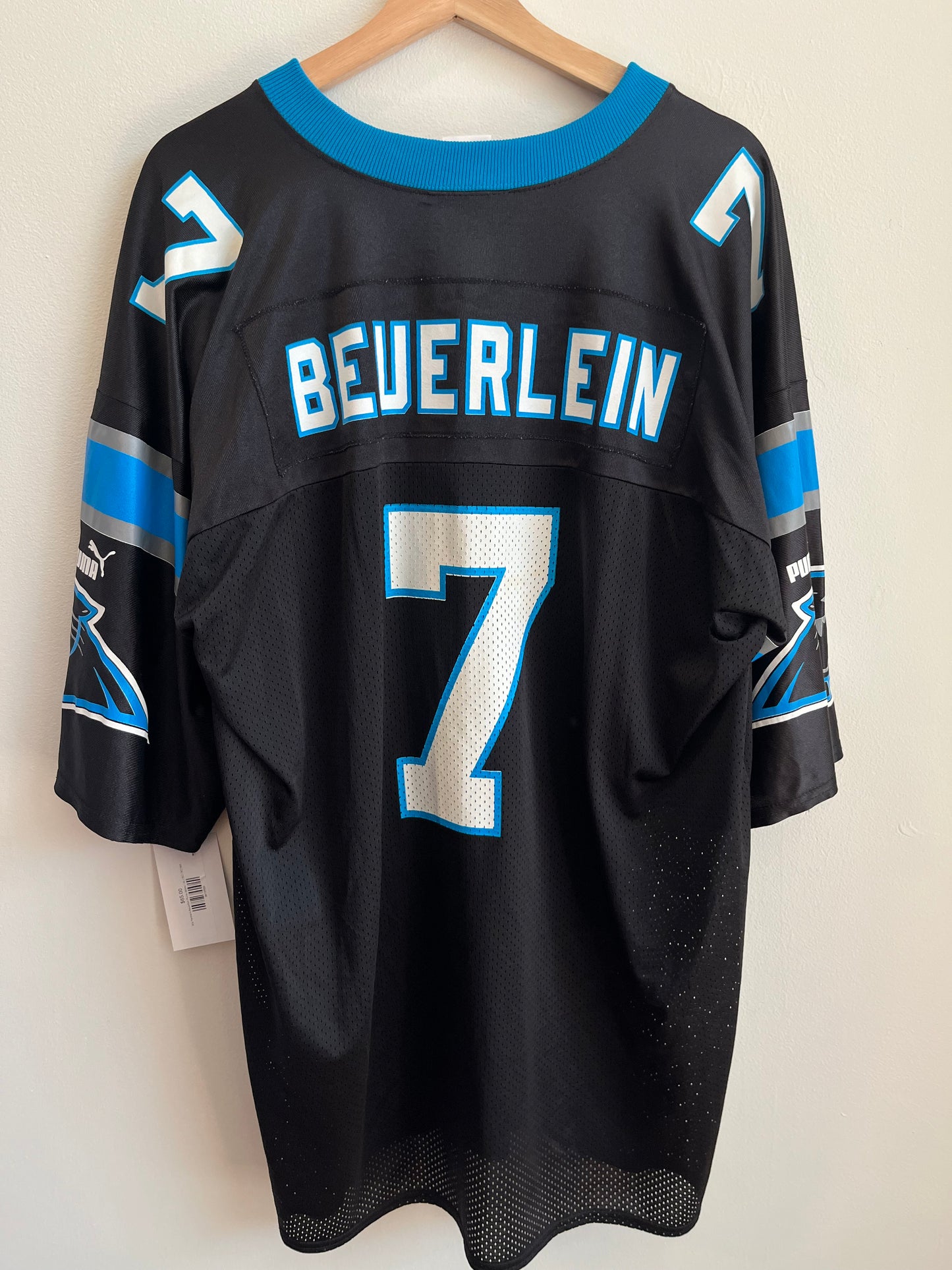 90s Carolina Panthers Steve Beuerlein Puma Jersey (XL)