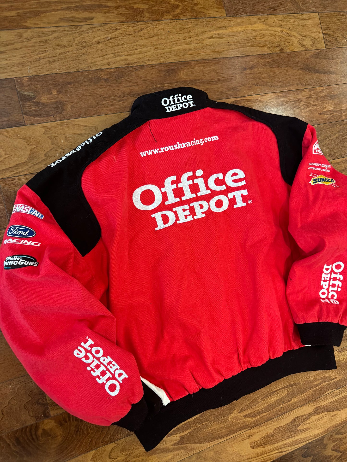 00s Office Depot Carl Edwards Nascar Racing Jacket (XXL)