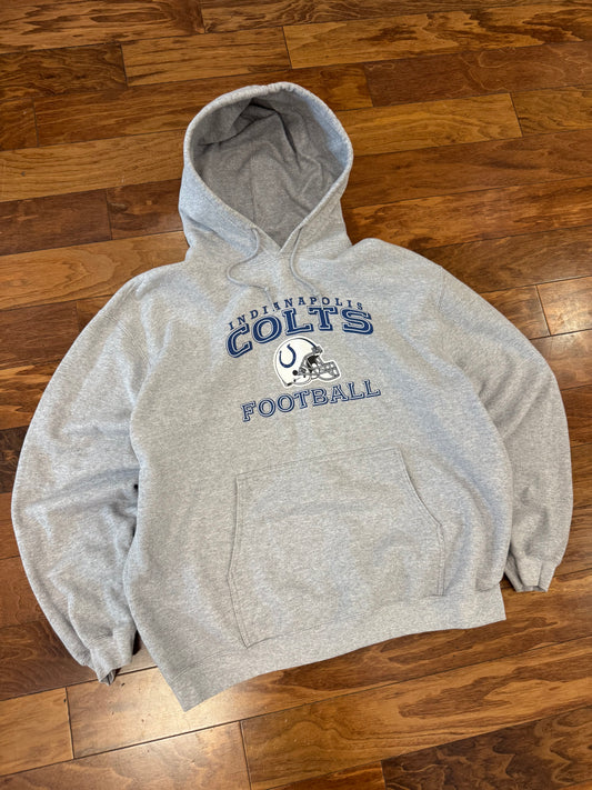00s Indianapolis Colts Spell Out Reebok Hoodie (XL)
