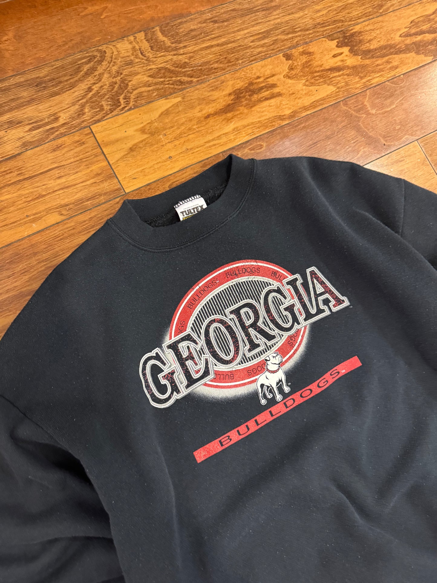 90s University of Georgia Bulldogs Spell Out Vintage Crewneck (XL)
