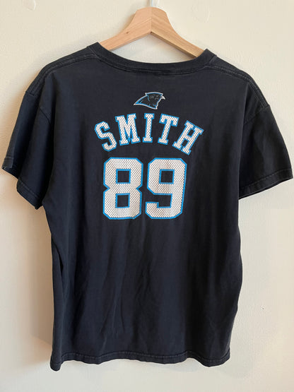 00s Carolina Panthers Steve Smith Number 89 Reebok Jersey Tee (Youth L)