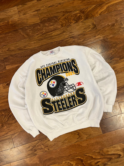 2001 Pittsburgh Steelers True Fan Crewneck (XL)