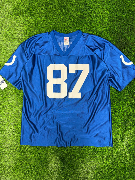 00s Indianapolis Colts Reggie Wayne #87 Vintage NFL Players Jersey (XXL)