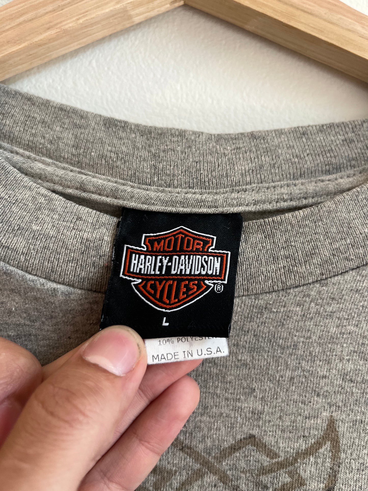 2002 Harley Davidson Tribal Wolf Nature Tee (L)