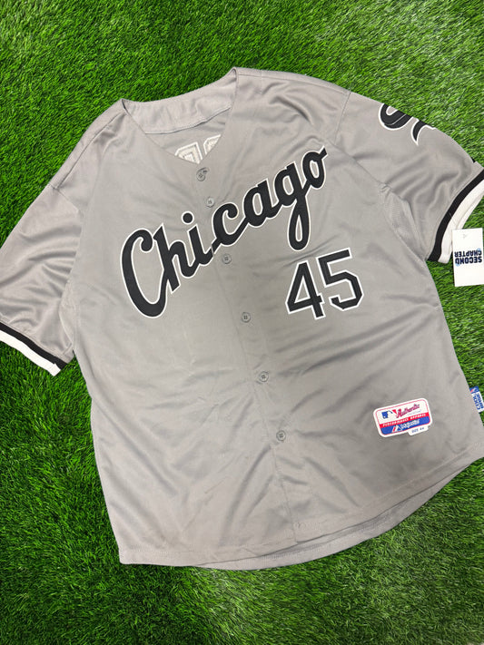 00s Chicago White Sox Michael Jordan #45 MLB Throwback Baseball Jersey (L)