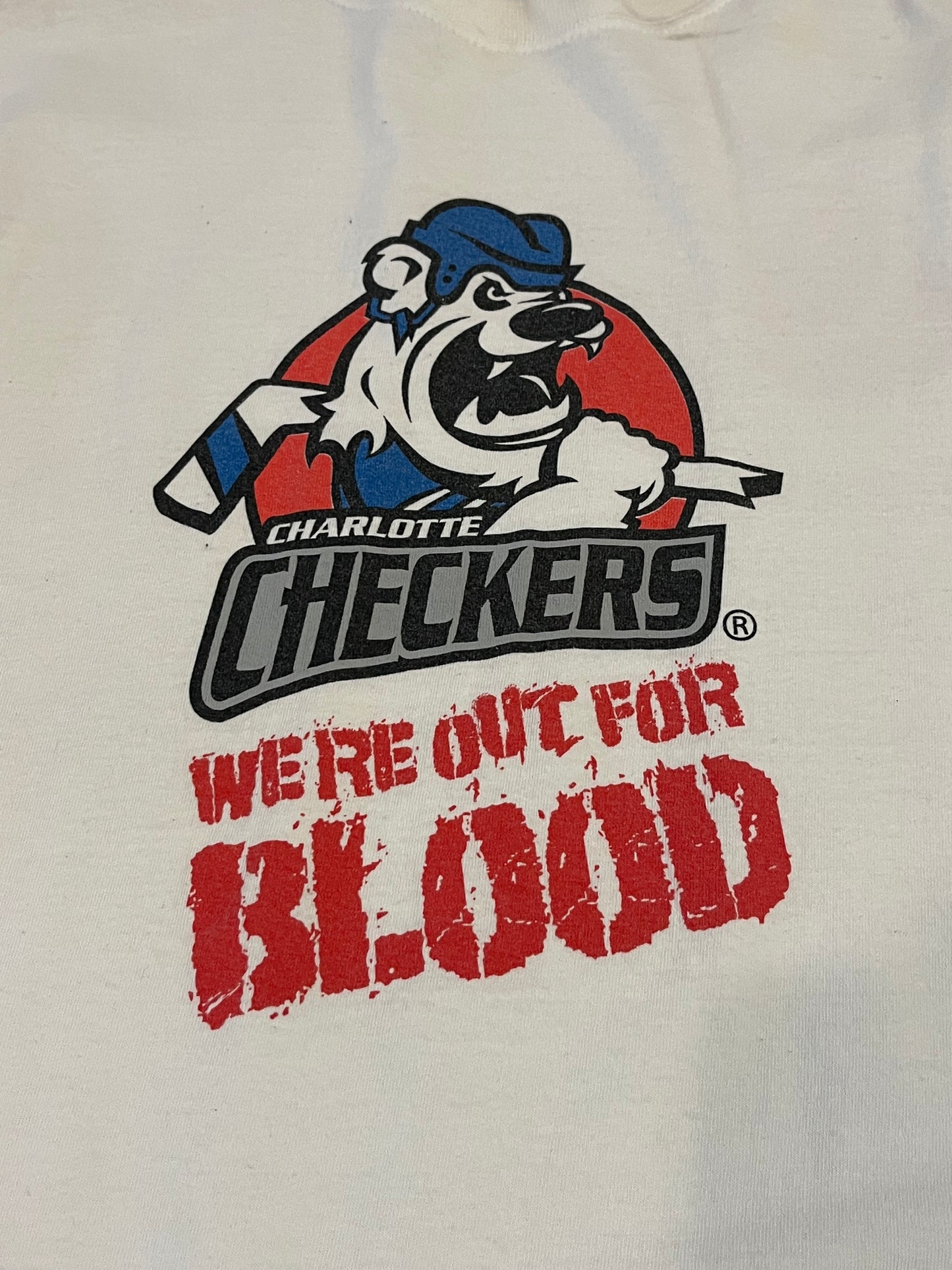 2000s Charlotte Checkers Promo Hockey Tee (XXL)