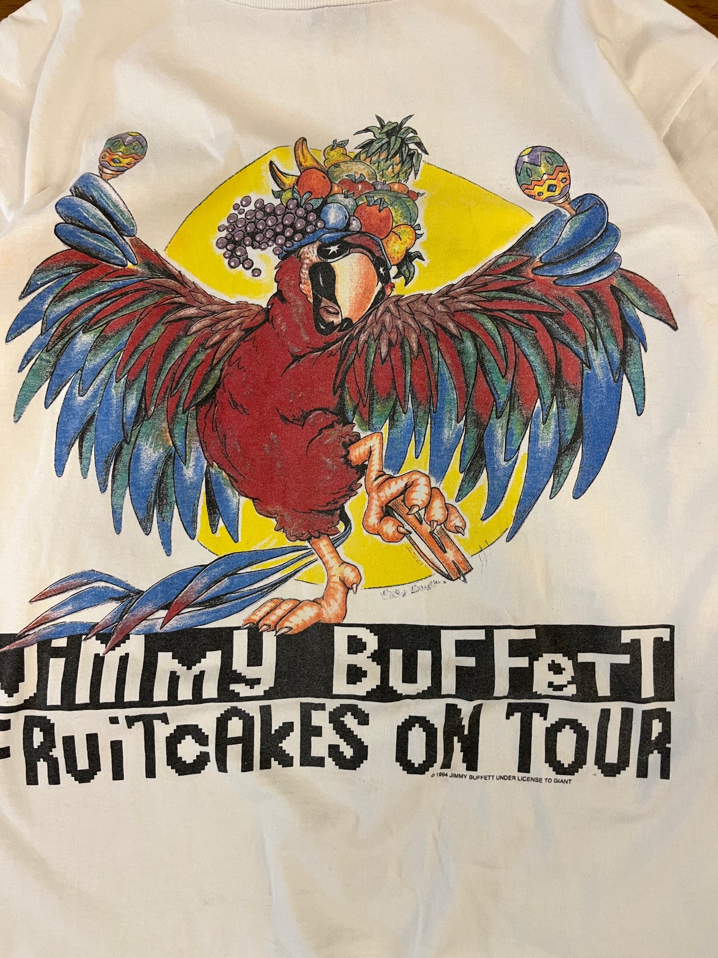 1994 Jimmy Buffet Fruitcakes Vintage Music Tour Tee (XL)