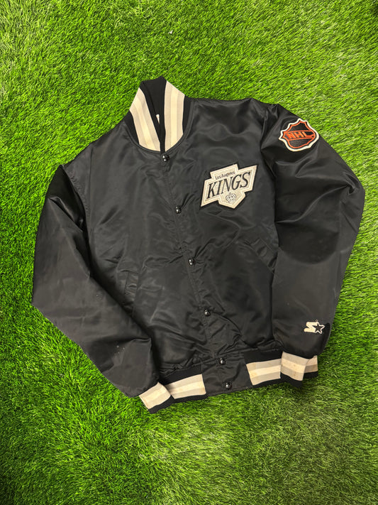 90s Los Angeles Kings Vintage NHL Satin Jacket (M)