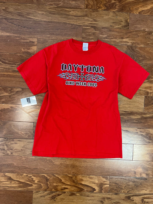 2004 Daytona Red Bike Week Tee (L)