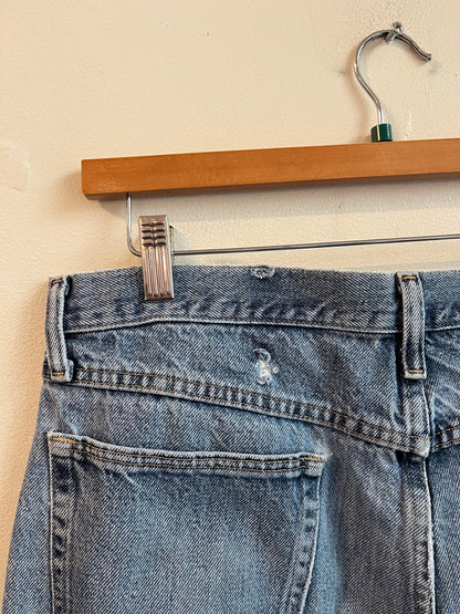00s Wrangler Faded Blue Shorts (36)
