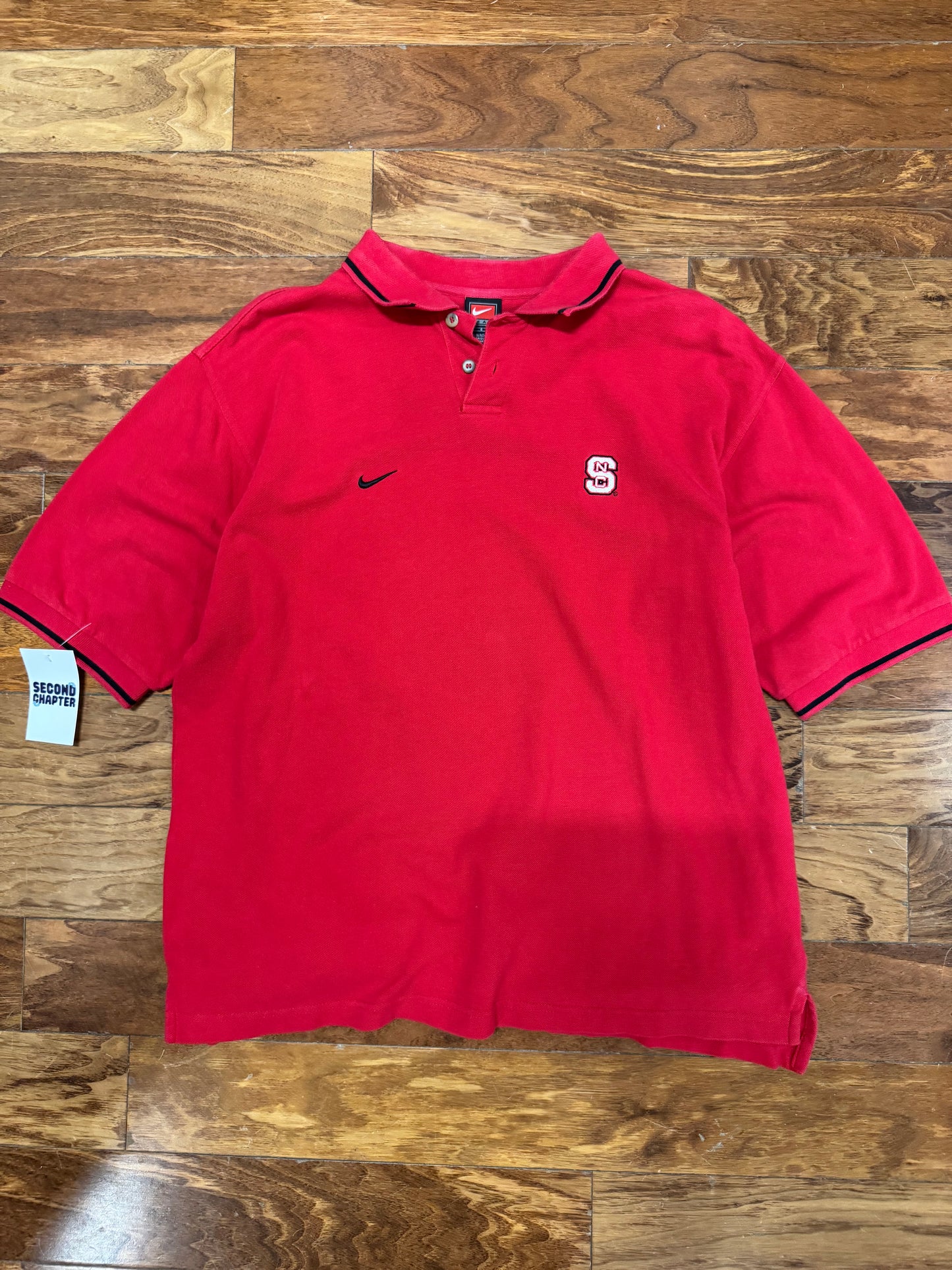 2001 NC State University (NCSU) Nike Polo Shirt (L)