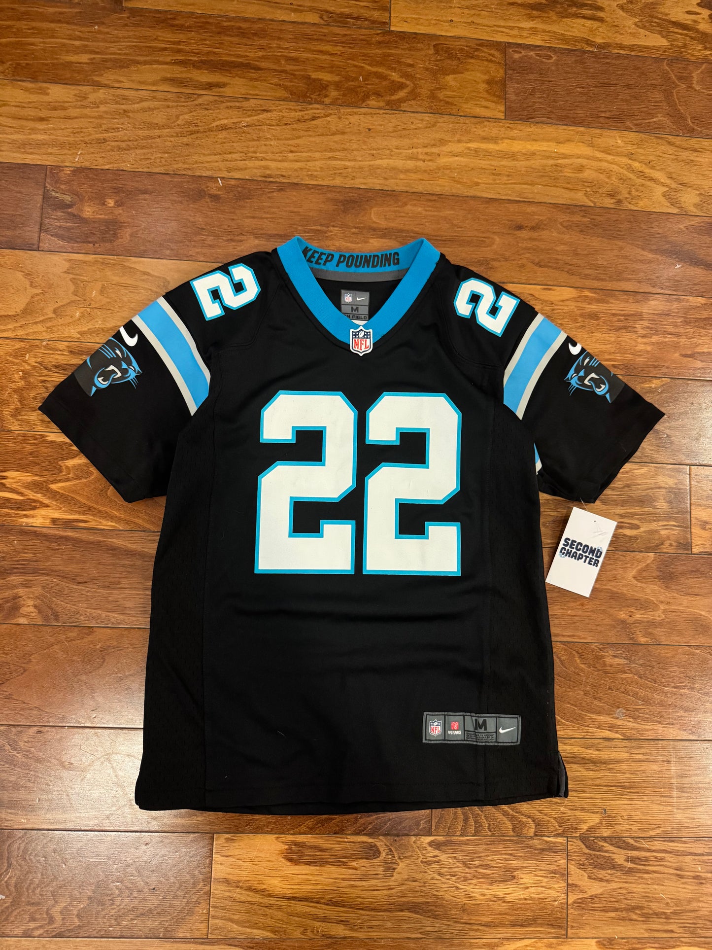 2018 Carolina Panthers Christian McCaffery Home Jersey (Youth M)