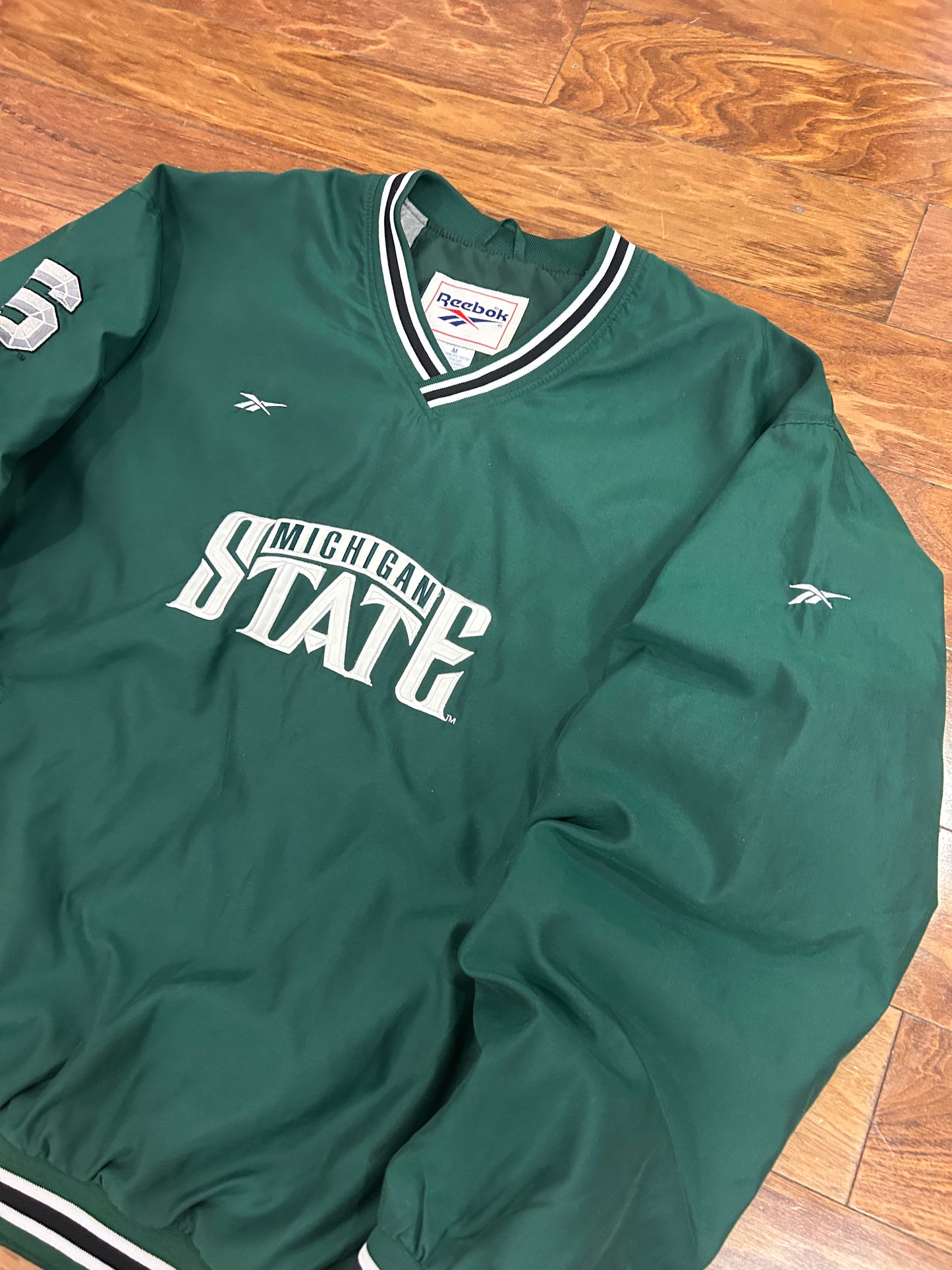90s Michigan State Vintage Reebok Windbreaker (M)