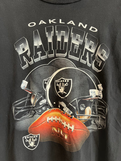 00s Oakland Raiders Dynasty NFL Helmet Tee (L)