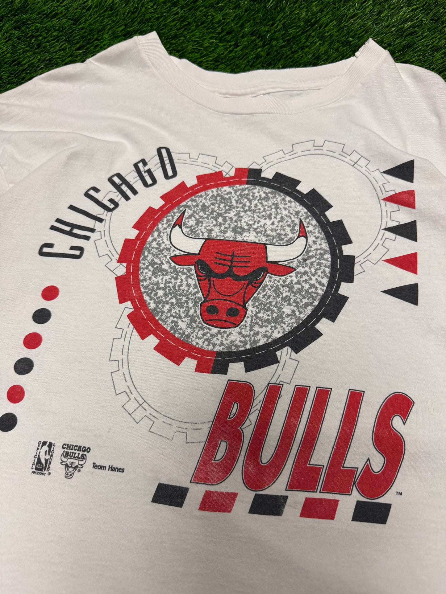 90s Chicago Bulls Team Hanes Vintage NBA Graphic Tee (XL)