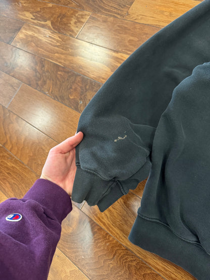00s Nike Big Swoosh Black Vintage Hoodie (XL)