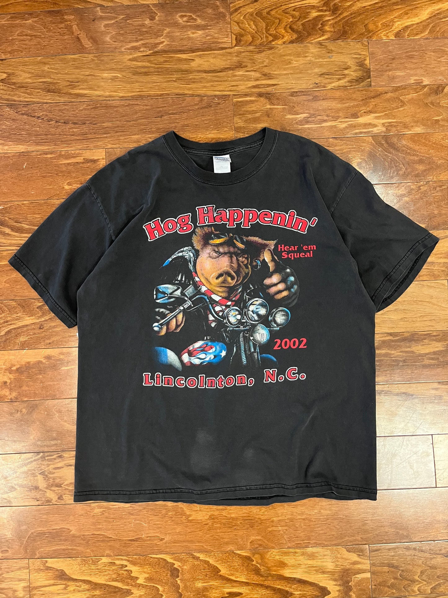 2002 Hog Happenin' Biker Tee (XL)