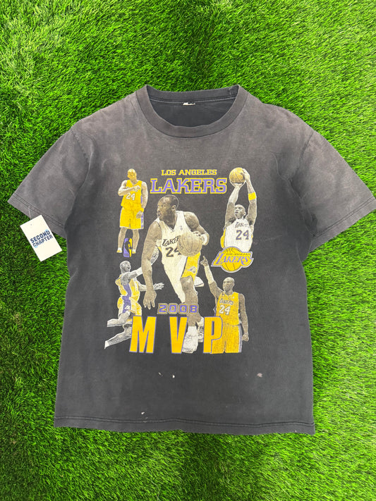 2008 Kobe Bryant Los Angeles Lakers Vintage Faded Tee (XL)