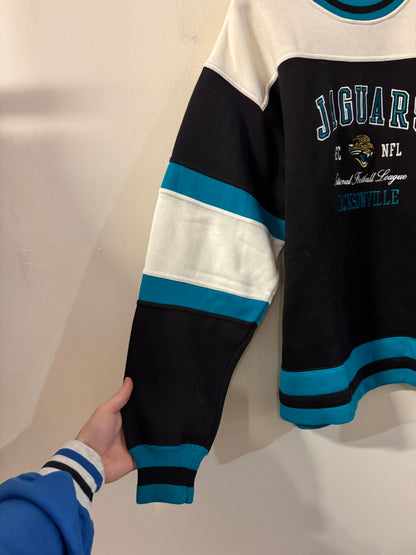 90s Jacksonville Jaguars Embroidered Boxy Crewneck (XL)