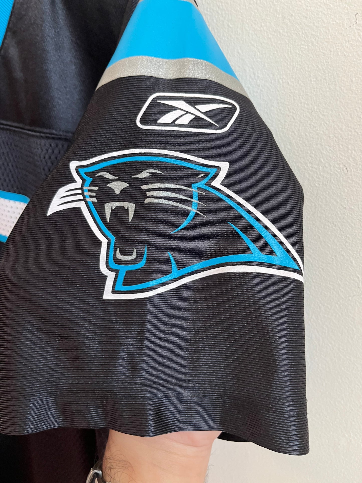 00s Carolina Panthers Jake Delhomme Reebok Jersey (Youth L)