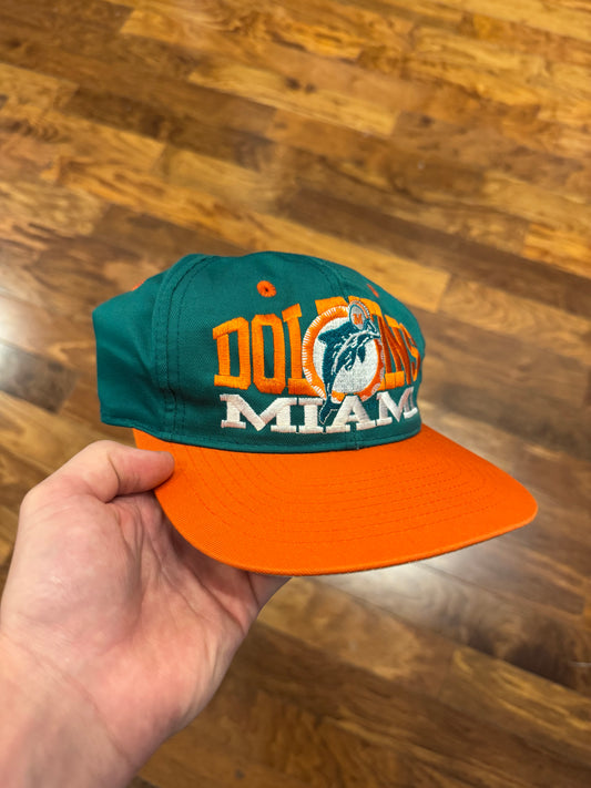 90s Miami Dolphins Teal/Orange Team Hat (OS)