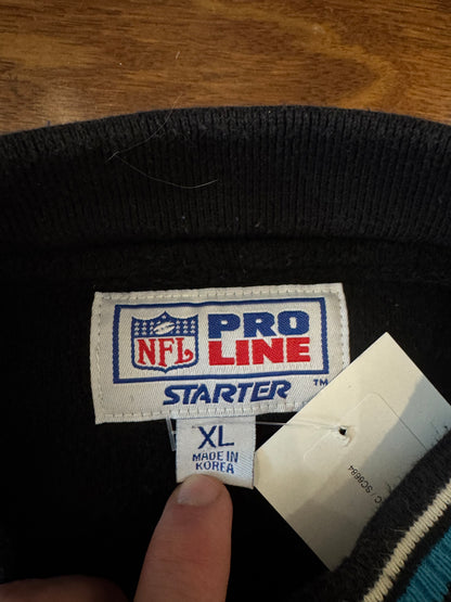 90s Carolina Panthers Fleece Inaugural Patch Crewneck (XL)