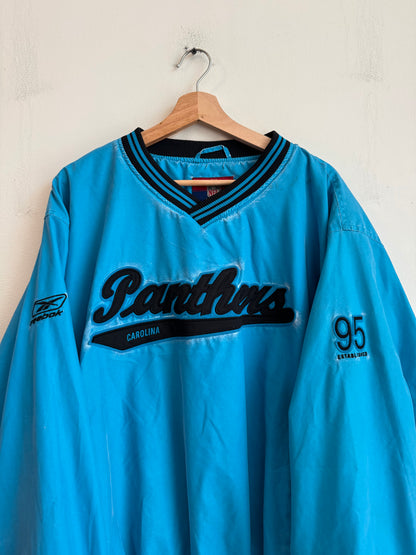00s Carolina Panthers Faded Blue Tail Swoop Windbreaker (XL)